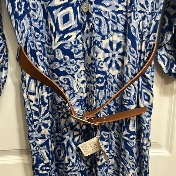 Zara Midi Shirt Dress with Belt - Picture 10 of 16